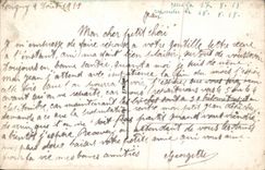 Mujer de la fantasía de la POSTAL de la VENDIMIA