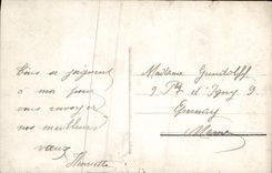 Mujer de la fantasía de la POSTAL de la VENDIMIA