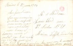 Mujer de la fantasía de la POSTAL de la VENDIMIA