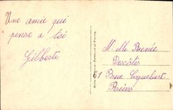 Mujer de la fantasía de la POSTAL de la VENDIMIA