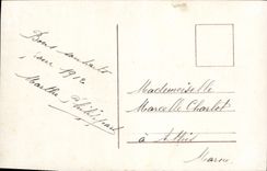 Mujer de la fantasía de la POSTAL de la VENDIMIA