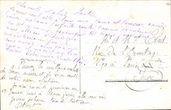 Mujer de la fantasía de la POSTAL de la VENDIMIA