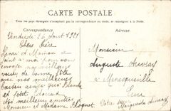 VINTAGE POSTCARD Fantasy Flowers Auguste