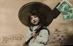 CPA Fantaisie Enfant Matelot Marin