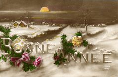 VINTAGE POSTCARD Good Fantaisie celebrates