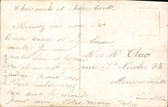 CPA Fantaisie Homme Fer a cheval