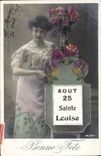 CPA Fantaisie Femme Sainte Louise