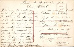 VINTAGE POSTCARD Fantaisie Receipt young man has to marry