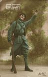 VINTAGE POSTCARD Fantasy Militaria Soldier