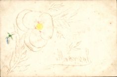 Flores de la fantasía de la POSTAL de la VENDIMIA