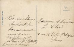 Mujer de la fantasía de la POSTAL de la VENDIMIA