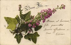 CPA Fantaisie Fleurs Vigne