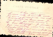 Flores de la fantasía de la POSTAL de la VENDIMIA