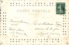 VINTAGE POSTCARD Brodee Fantasy Flowers