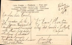 Flor de la fantasía de la POSTAL de la VENDIMIA