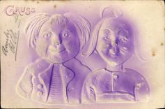 VINTAGE POSTCARD Fantasy Gruss Children