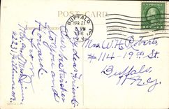 La fantasía de la POSTAL de la VENDIMIA florece pájaros