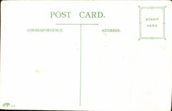 VINTAGE POSTCARD Fantasy Easter Lily of the valley Cross