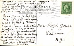 VINTAGE POSTCARD Fantasy Flowers Easter Cross