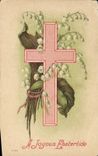 CPA Fantaisie Croix Muguet 