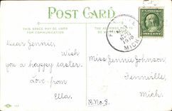 Flores de la fantasía de la POSTAL de la VENDIMIA