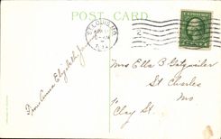 VINTAGE POSTCARD Fantasy Flowers Cross Jesus Easter