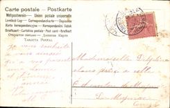 Paloma de las flores de la fantasía de la POSTAL de la VENDIMIA