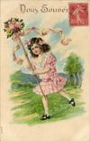 VINTAGE POSTCARD Fantasy Child