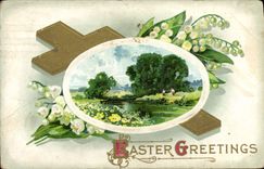 La fantasía de la POSTAL de la VENDIMIA florece el lirio de los valles