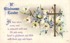 Flores de la fantasía de la POSTAL de la VENDIMIA