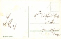 Flores de la fantasía de la POSTAL de la VENDIMIA