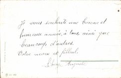 Flores de la fantasía de la POSTAL de la VENDIMIA