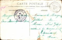 Flores de la fantasía de la POSTAL de la VENDIMIA