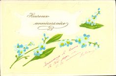 VINTAGE POSTCARD Fantasy Flowers