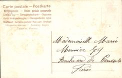 VINTAGE POSTCARD Fantaisie Flowers Child Horseshoe Bebe