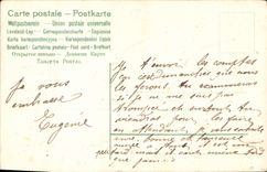 VINTAGE POSTCARD Fantasy Bird Clover