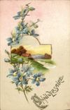 VINTAGE POSTCARD Fantasy Flowers