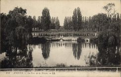 VINTAGE POSTCARD Amiens the park of Hotoie