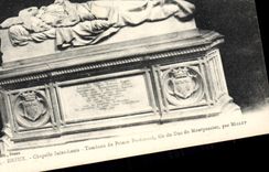 Tumba de St. Louis de la cámara acorazada de Dreux de la POSTAL de la VENDIMIA del alambre de príncipe Fernando del duque de Montpensier de Millet