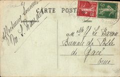 VINTAGE POSTCARD Moret On Loing the Church And Moulins Seen from Of Loing