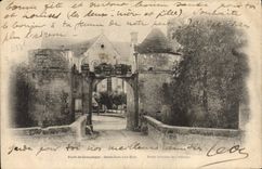 La POSTAL Foret de la VENDIMIA de Compiegne Saint Jean a la madera lleva el fortifiee de la abadía