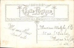 VINTAGE POSTCARD Fantasy Flowers Good Festival