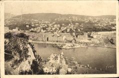 CPA Nice Entree Du Port Vers Le Mont Boron
