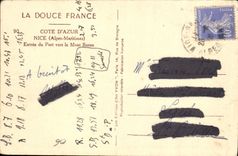 Niza de la POSTAL de la VENDIMIA entrada del puerto hacia el montaje del boro