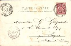 POSTAL Langeais de la VENDIMIA el castillo