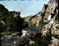 MODERN CARD Sioule In the Falls has Chouvigny