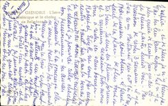 POSTAL MODERNA Grenoble Isere el Teleferic y la cadena de Belledonne