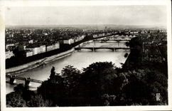 MODERN CARD Lyon View Of the Bridges On the Rhone