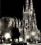 MODERN CARD Bordeaux the Cathedral the Night