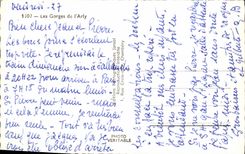 MODERN CARD the Falls De I' Arly